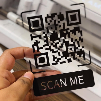 QR CODE DECAL for office windows . Car windows . And more . Upscale your business